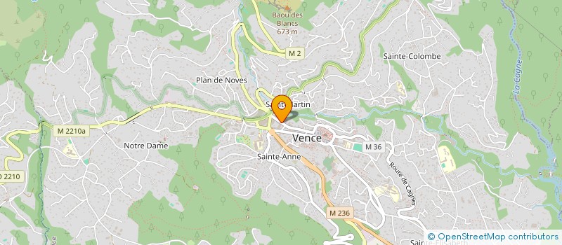 localisation de l'entreprise SCM BRUN GASPERINI POUILLON ROGEAU  VENCE