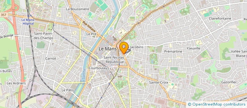 localisation de l'entreprise SCM BRUNET DEZALAY AVOCATS  LE MANS