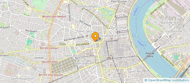 localisation de l'entreprise SCM BRUNETEAU WIPLIER TOUCHE  BORDEAUX