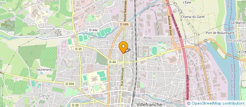 localisation de l'entreprise SCM BUREAU ETUDES R BORREL & C BOUCHARD à VILLEFRANCHE-SUR-SAONE