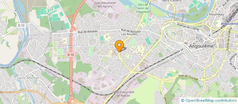 localisation de l'entreprise SCM BURROUGHS'S à ANGOULEME