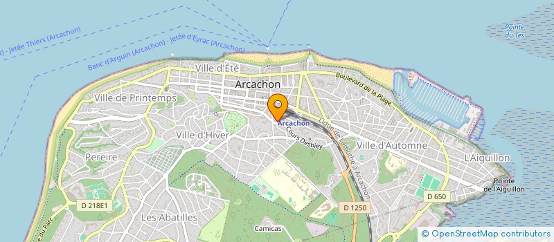 localisation de l'entreprise SCM BUSQUET LENOIR  ARCACHON