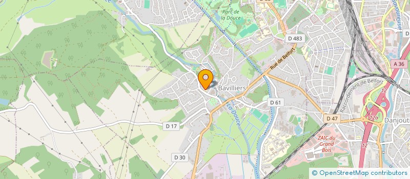 localisation de l'entreprise SCM C.J.K. à BAVILLIERS