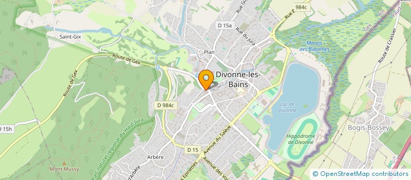 localisation de l'entreprise SCM C.S.O.D  DIVONNE-LES-BAINS