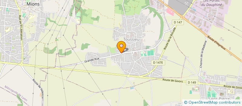 localisation de l'entreprise SCM CAB DE KINESITHERAPIE DE TOUSSIEU  TOUSSIEU