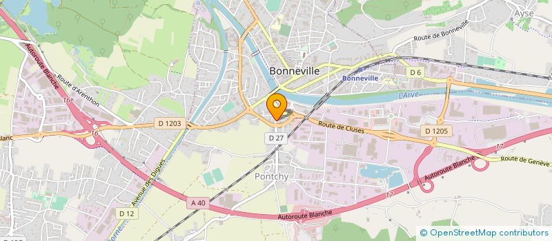 localisation de l'entreprise SCM CAB INFIRMIERS GRANDES CHAMBRETTES  BONNEVILLE