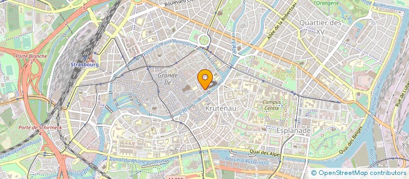 localisation de l'entreprise SCM CAB ROHAN KINESITHERAPIE PODOLOGIE  STRASBOURG