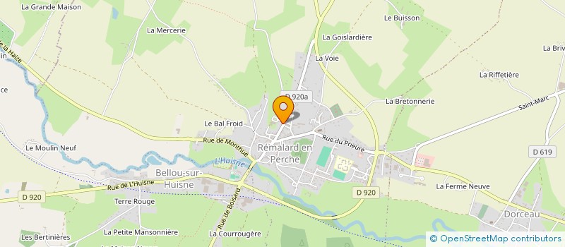 localisation de l'entreprise SCM CABARET VILLENEUVE à REMALARD-EN-PERCHE