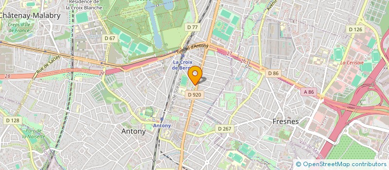 localisation de l'entreprise SCM CABIN ETUDE REALI ASSUR D.CROISSANT à ANTONY