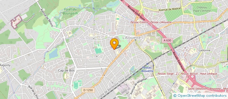 localisation de l'entreprise SCM CABINET 2 CEDRES  PESSAC