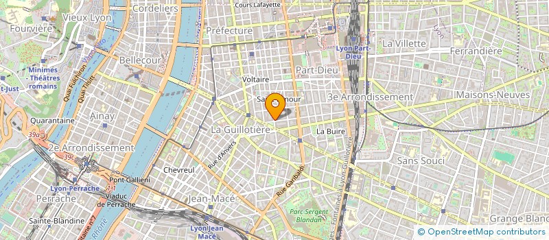 localisation de l'entreprise SCM CABINET BRUSCHI PORTAL  LYON