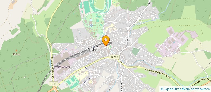 localisation de l'entreprise SCM CABINET CARDIOLOGIE MENTRE MORIZOT  VITTEL