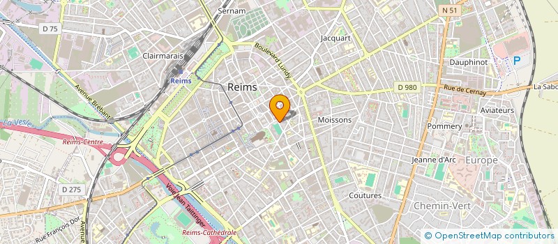 localisation de l'entreprise SCM CABINET CERES à REIMS