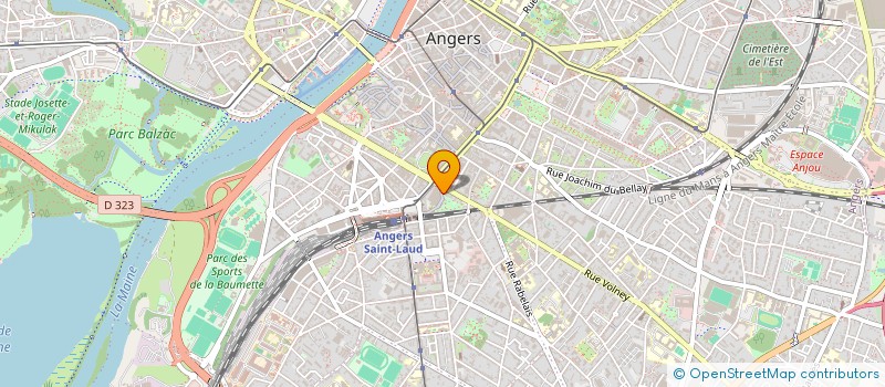 localisation de l'entreprise SCM CABINET CHAUVIRE  ANGERS
