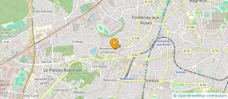 localisation de l'entreprise SCM CABINET CROLAND MEDICAL  LE PLESSIS-ROBINSON