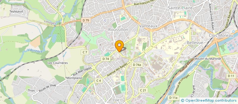 localisation de l'entreprise SCM CABINET D'ANGIOLOGIE DES EMAILLEURS à LIMOGES