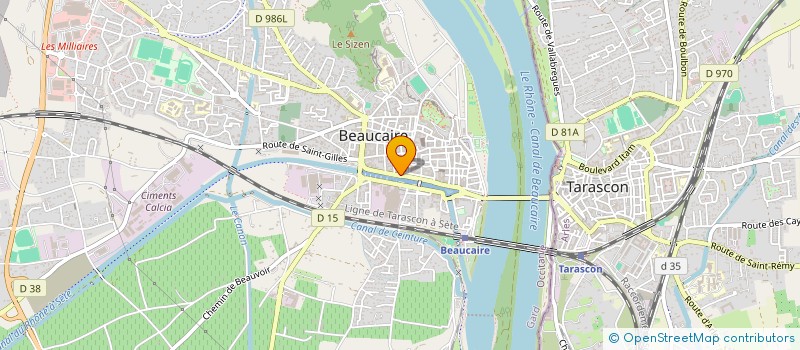 localisation de l'entreprise SCM CABINET D'INFIRMIER DU QUAI  BEAUCAIRE