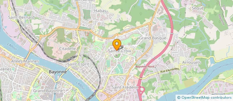 localisation de l'entreprise SCM CABINET D INFIRMIERES DE LA ZUP à BAYONNE