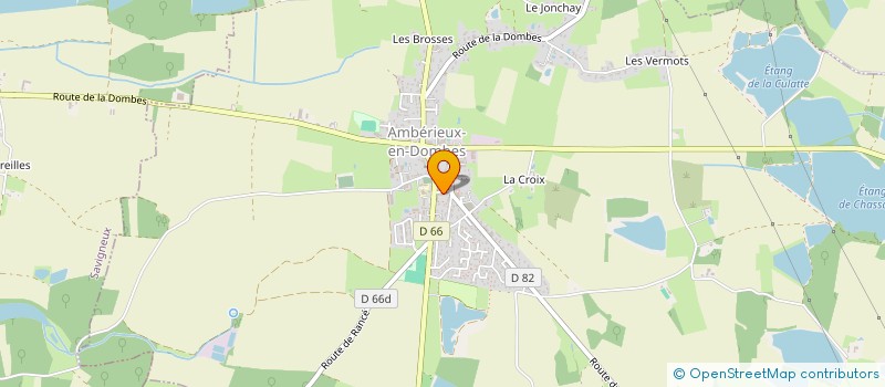 localisation de l'entreprise SCM CABINET D INFIRMIERES HYGIA DOMBES  AMBERIEUX-EN-DOMBES