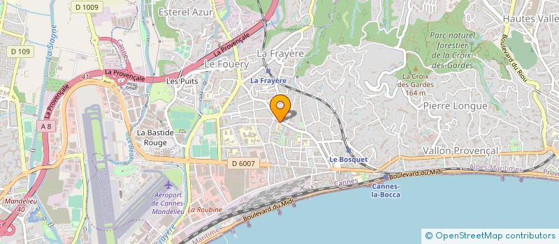 localisation de l'entreprise SCM CABINET D OPHTALMOLOGIE  CANNES