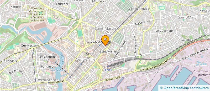localisation de l'entreprise SCM CABINET DE DERMATOLOGIE DES DOCTEURS LABOUCHE ET LE RU à BREST