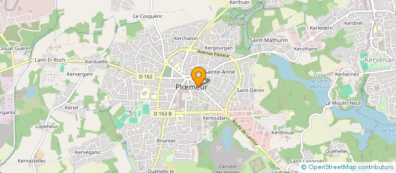 localisation de l'entreprise SCM CABINET DE KINESITHERAPEUTES COLLET - GOSSELIN-LENOIR  PLOEMEUR