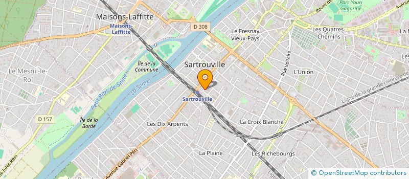 localisation de l'entreprise SCM CABINET DE KINESITHERAPIE à SARTROUVILLE