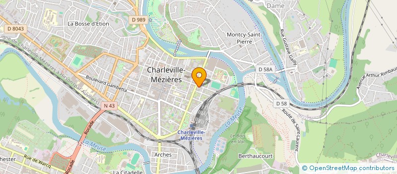 localisation de l'entreprise SCM CABINET DE MEDECINE ET TRAUMATOLOGIE DU SPORT DU PETIT BOIS à CHARLEVILLE-MEZIERES