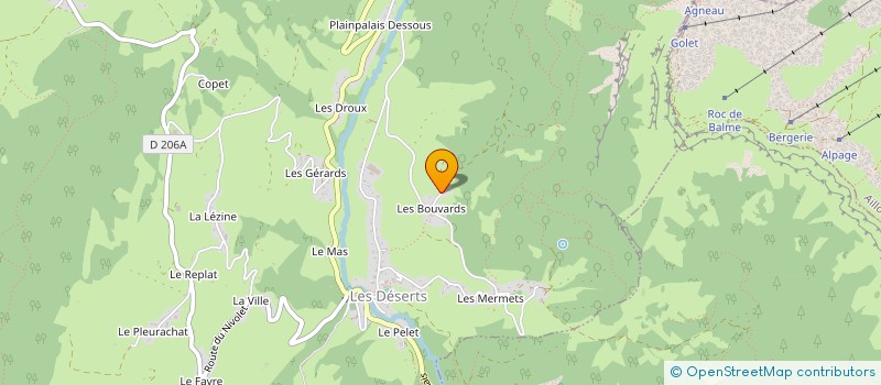 localisation de l'entreprise SCM CABINET DE MEDECINE GENERALE BASSENS - LA PLAINE  LES DESERTS