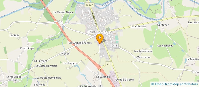 localisation de l'entreprise SCM CABINET DE MEDECINS DE SAINT-DOMINEUC  SAINT-DOMINEUC