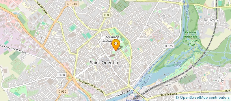 localisation de l'entreprise SCM CABINET DE PODOLOGIE JULIE DOLOY ET EMMANUEL BEAURIN à SAINT-QUENTIN