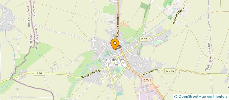 localisation de l'entreprise SCM CABINET DE REEDUCATION DE COULONGES  COULONGES-SUR-L'AUTIZE