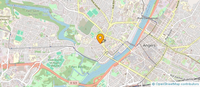 localisation de l'entreprise SCM CABINET DE SOINS DOUTRE à ANGERS