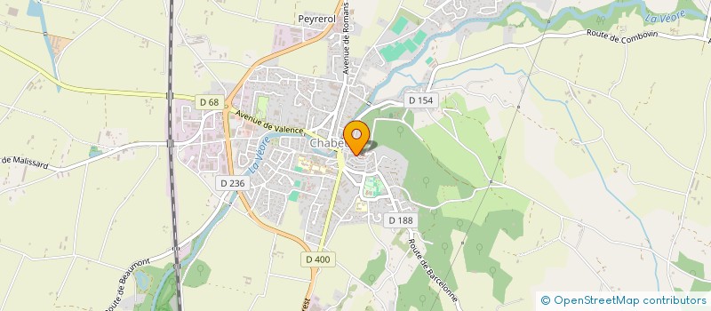 localisation de l'entreprise SCM CABINET DE SOINS INFIRMIERS DES VEORES à MALISSARD