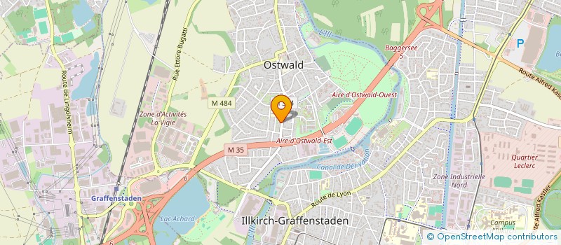 localisation de l'entreprise SCM CABINET DENTAIRE 44 FOCH  OSTWALD