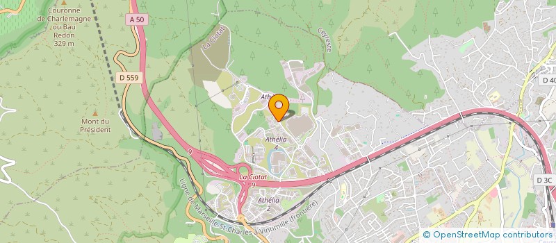 localisation de l'entreprise SCM CABINET DENTAIRE DE LA BAIE  LA CIOTAT