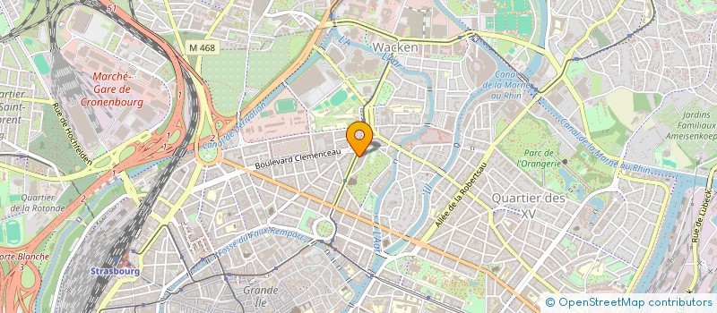 localisation de l'entreprise SCM CABINET DENTAIRE DE LA PAIX  STRASBOURG