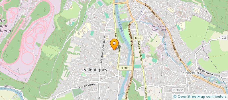 localisation de l'entreprise SCM CABINET DENTAIRE DES DOCTEURS RENE NARDIN ET JULIEN NARDIN  VALENTIGNEY