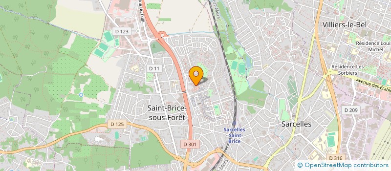 localisation de l'entreprise SCM CABINET DENTAIRE DES VERGERS  SAINT-BRICE-SOUS-FORET