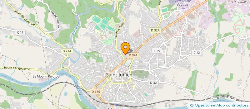localisation de l'entreprise SCM CABINET DENTAIRE DUPUYTREN à SAINT-JUNIEN