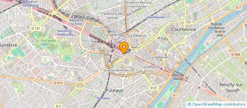 localisation de l'entreprise SCM CABINET DENTAIRE ET PARAMEDICAL DES QUATRE TEMPS  PUTEAUX