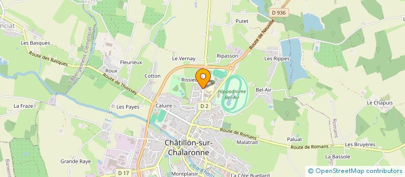 localisation de l'entreprise SCM CABINET DENTAIRE LA CROIX à CHATILLON-SUR-CHALARONNE