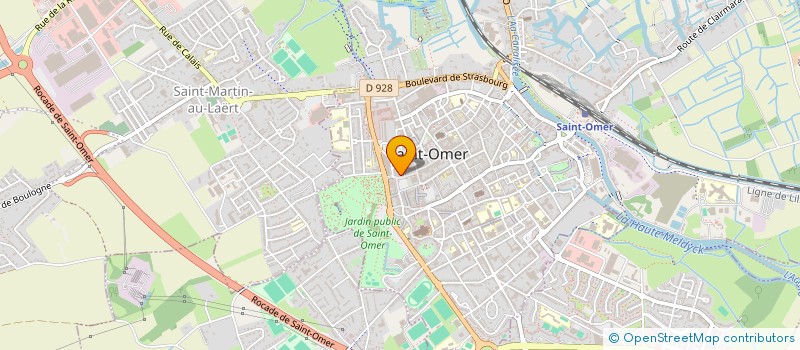 localisation de l'entreprise SCM CABINET DENTAIRE LESTAVEL-MESSIANT  SAINT-OMER