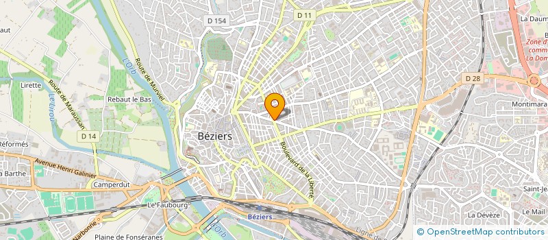 localisation de l'entreprise SCM CABINET DENTAIRE MISTRAL à BEZIERS