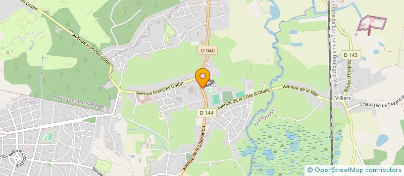 localisation de l'entreprise SCM CABINET DU LITTORAL  CUCQ