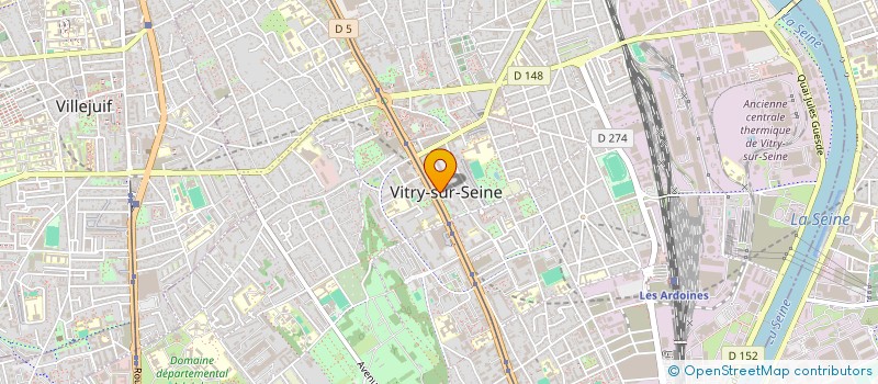 localisation de l'entreprise SCM CABINET GLACIERE  VITRY-SUR-SEINE