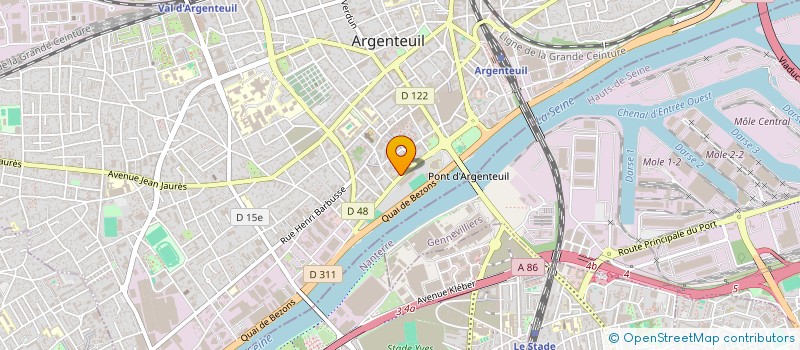 localisation de l'entreprise SCM CABINET GYNECOLOGIE HELOISE  ARGENTEUIL