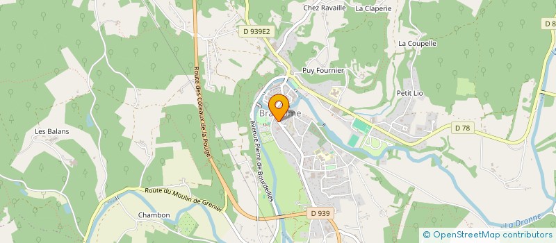 localisation de l'entreprise SCM CABINET INFIRMIER  BRANTOME EN PERIGORD