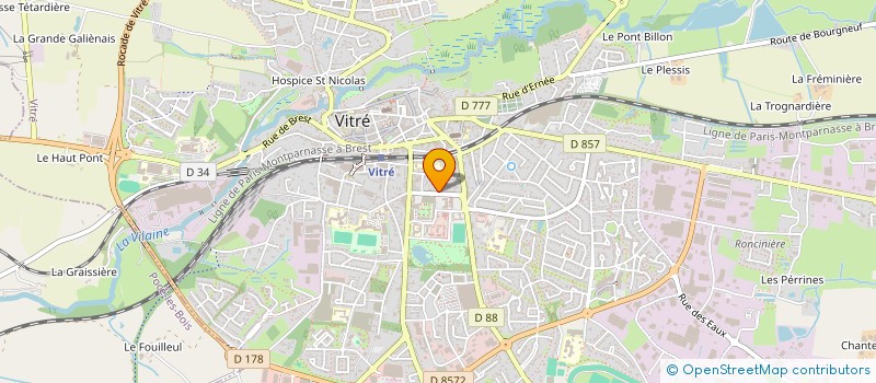 localisation de l'entreprise SCM CABINET INFIRMIER BURNEL-BIZEUL à VITRE