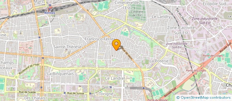 localisation de l'entreprise SCM CABINET INFIRMIER FRANSISCO FERRER  RENNES